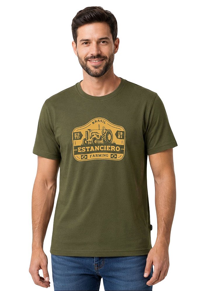 Camiseta Masculina Estanciero Farming Brasil