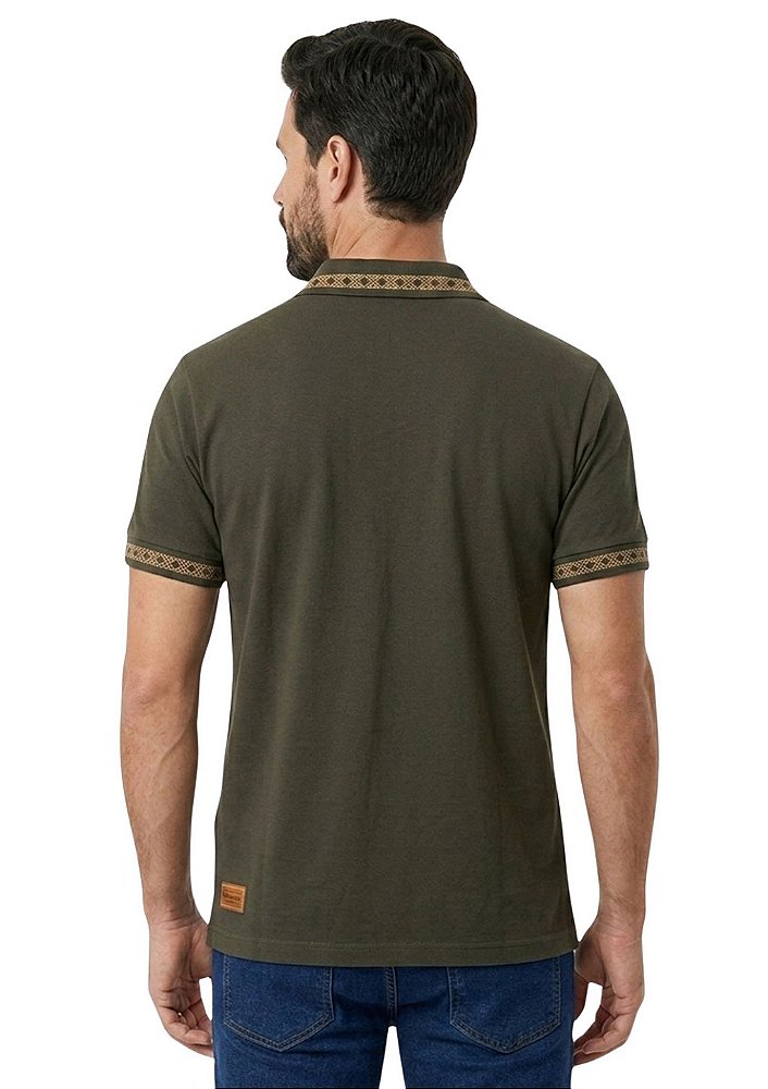 Polo Masculina Estanciero Com Guarda Pampa