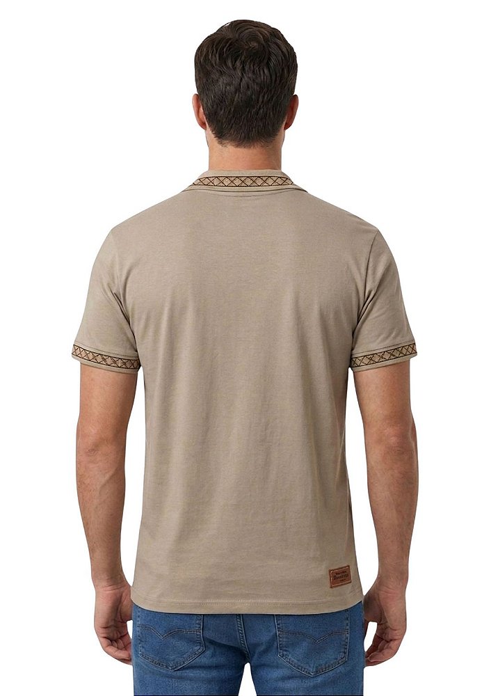 Polo Masculina Estanciero Com Guarda Pampa