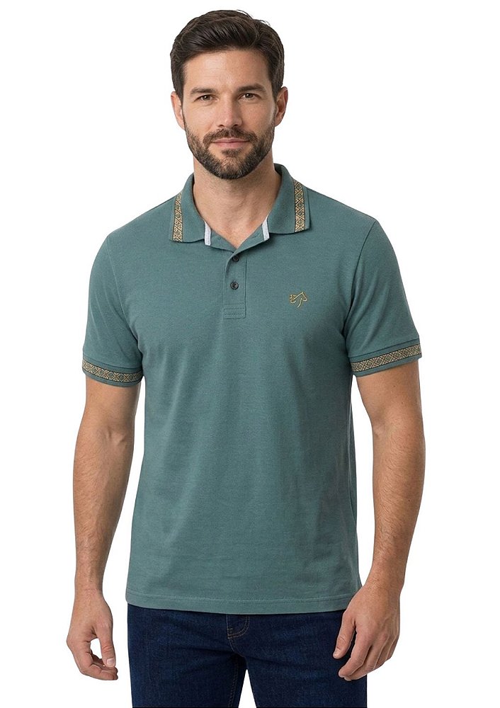 Polo Masculina Estanciero Com Guarda Pampa