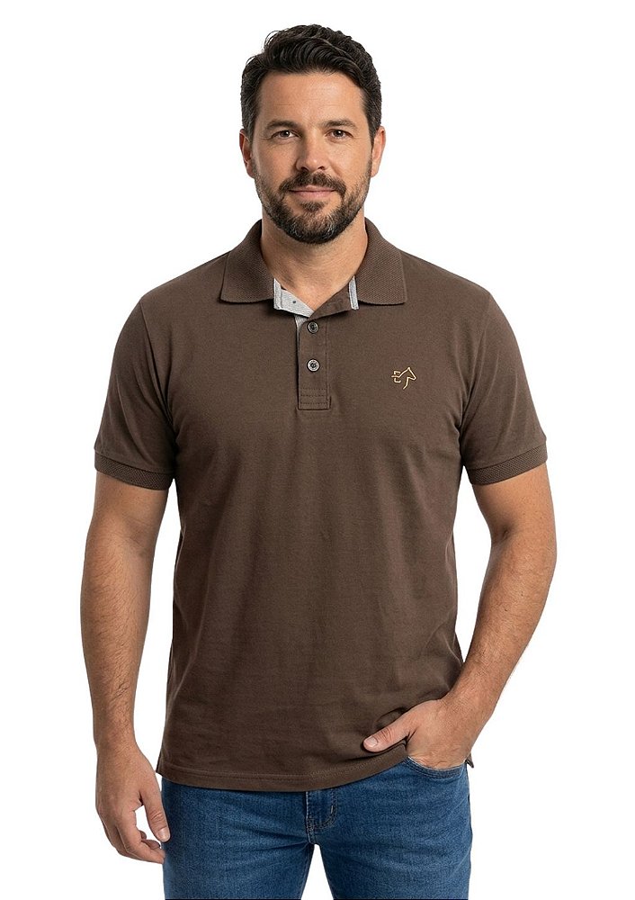 Polo Masculina Estanciero Peitilho Listrado