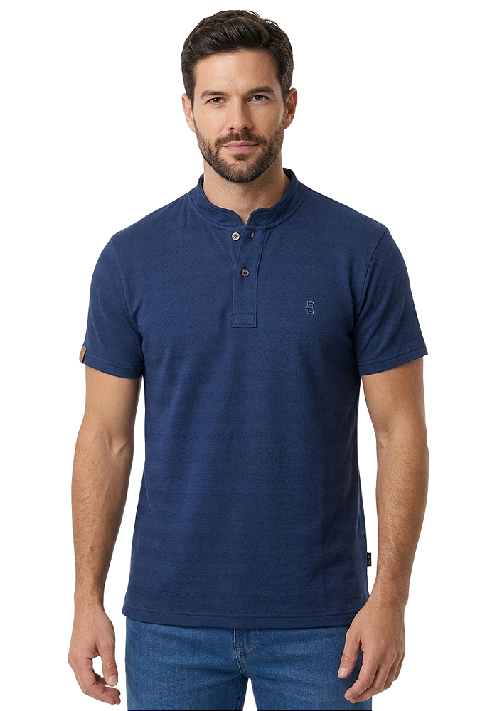 Camisa Polo Masculina Estanciero Gola Portuguesa Malha Piquet Premium Comfort