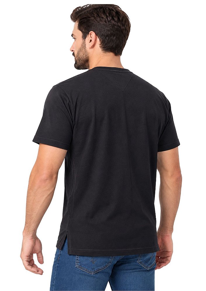 Camiseta Masculina Estanciero Algodão Fibra Longa Fio Egípcio Premium