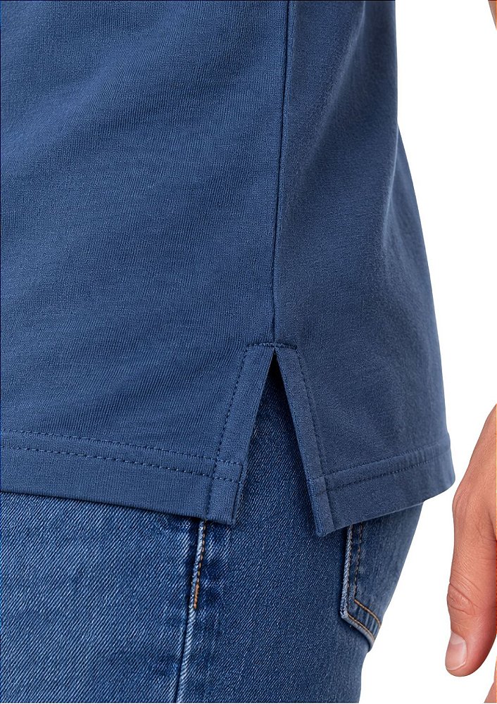 Camiseta Masculina Estanciero Algodão Fibra Longa Fio Egípcio Premium