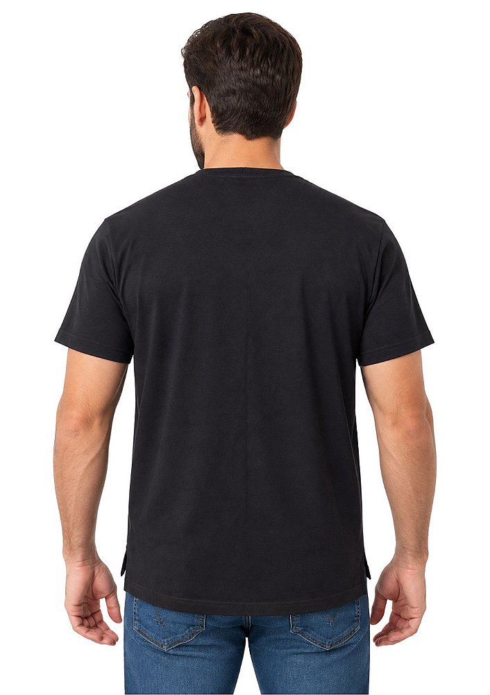 Camiseta Masculina Estanciero Algodão Fibra Longa Fio Egípcio Premium