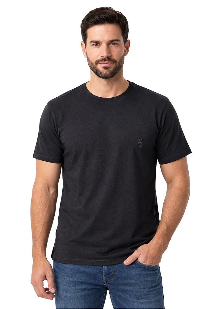 Camiseta Masculina Estanciero Algodão Fibra Longa Fio Egípcio Premium