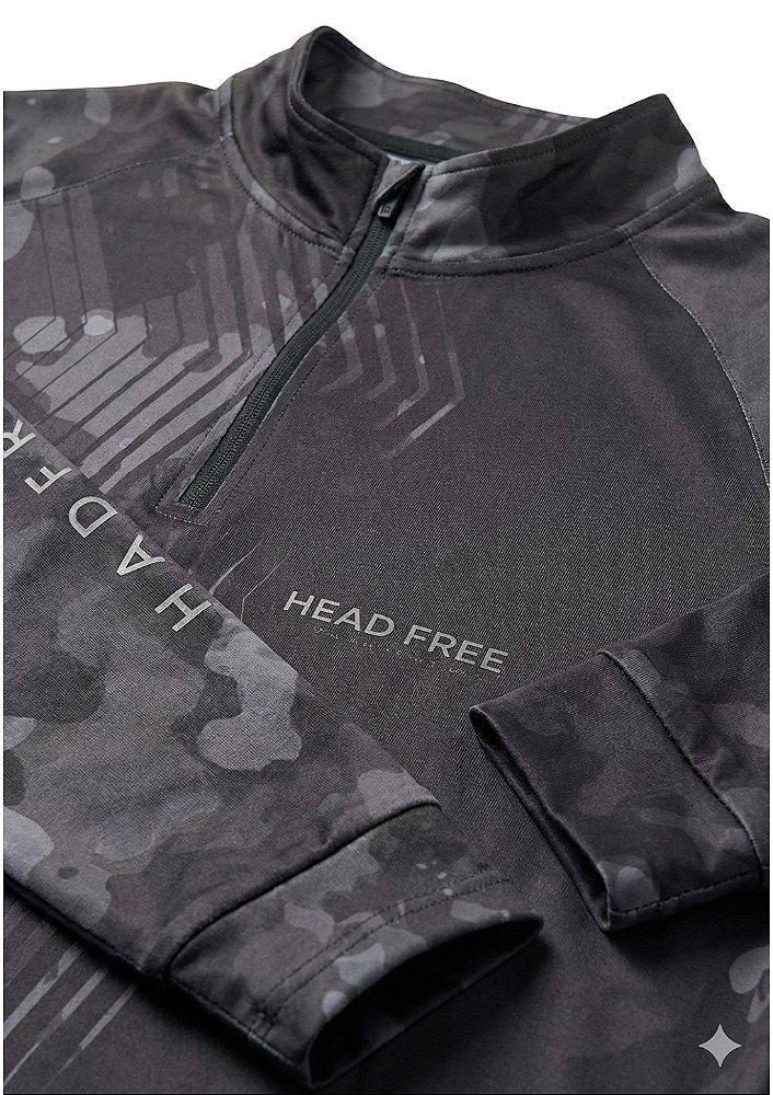 Camiseta manga longa estampada proteção uv head free