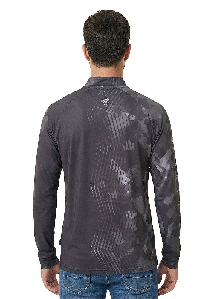 Camiseta manga longa estampada proteção uv head free
