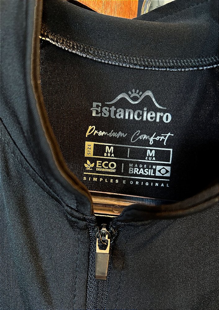 Camisa Manga Longa Proteção UV Estanciero Com Zíper