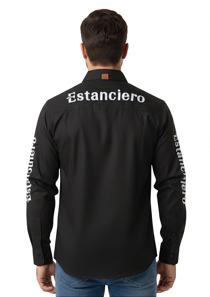 Camisa Competidor Masculina Estanciero Bordada