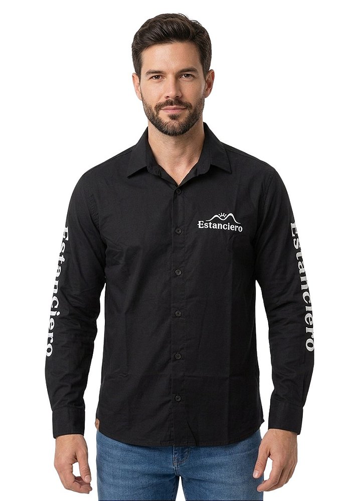 Camisa Competidor Masculina Estanciero Bordada