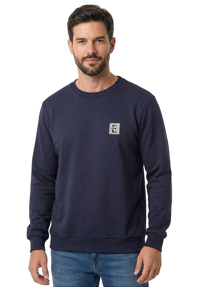 Blusa de moletom masculino estanciero alto-relevo