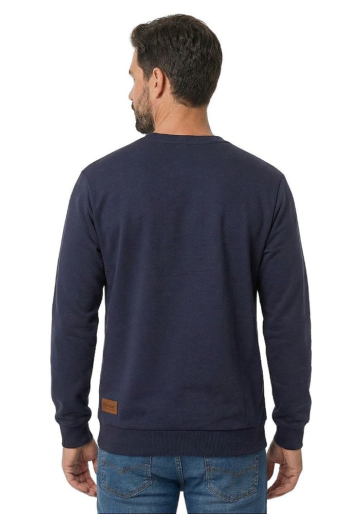 Blusa de moletom masculino estanciero alto-relevo