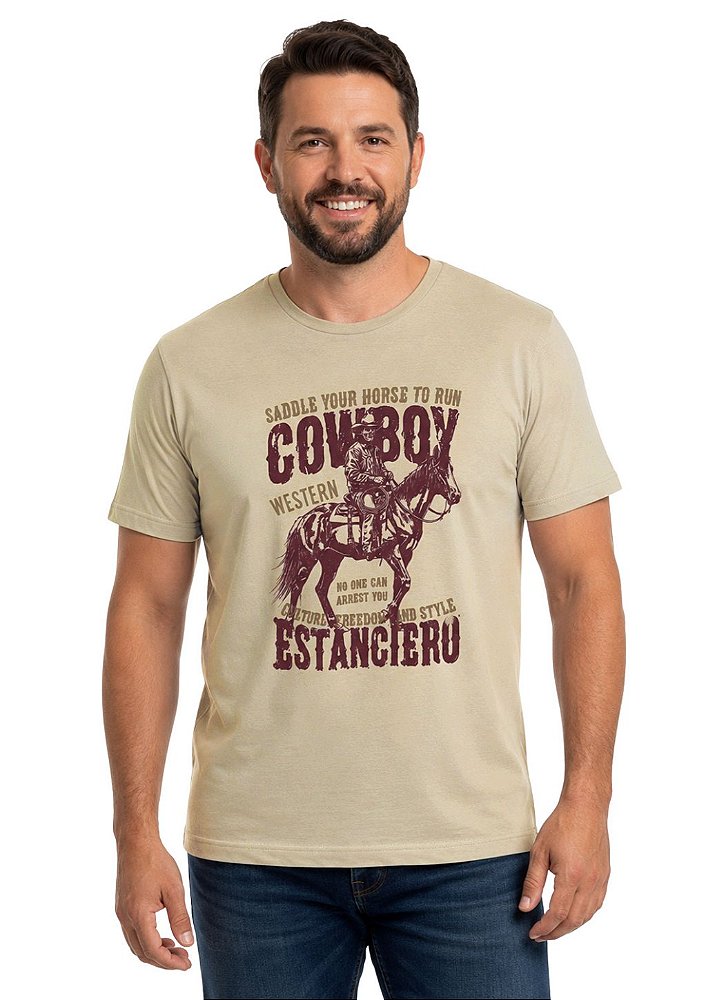 Camiseta Masculina Estanciero Cowboy Western