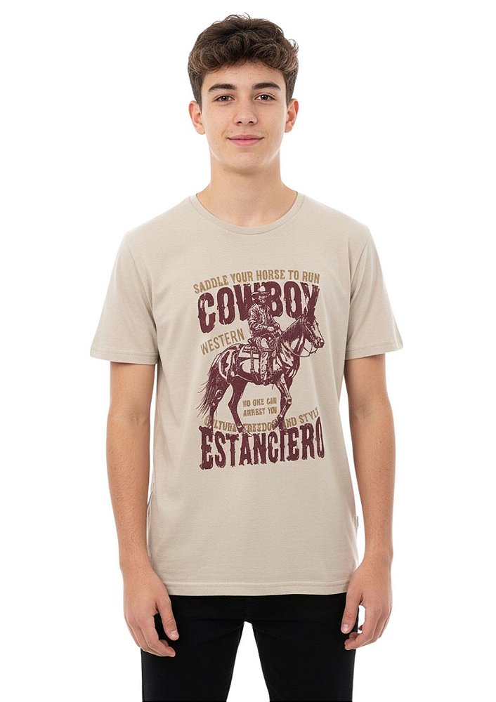 Camiseta Juvenil Estanciero Cowboy Western