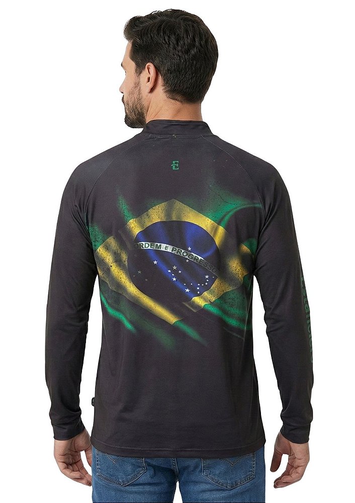 Camisa Manga Longa Estampada Proteção UV Estanciero V18