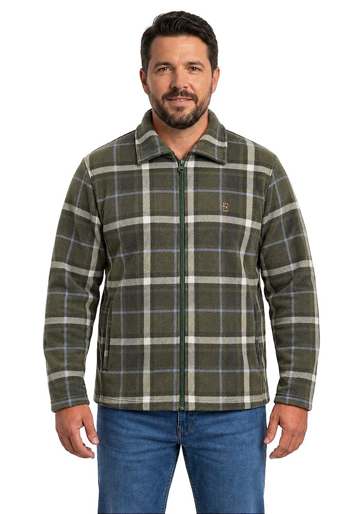 Jaqueta Sherpa Forrada Plus Size Masculina Estanciero