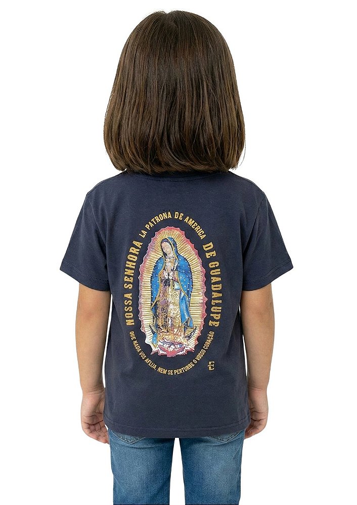 Camiseta Infantil Unissex Estanciero Nossa Senhora Guadalupe Feminino