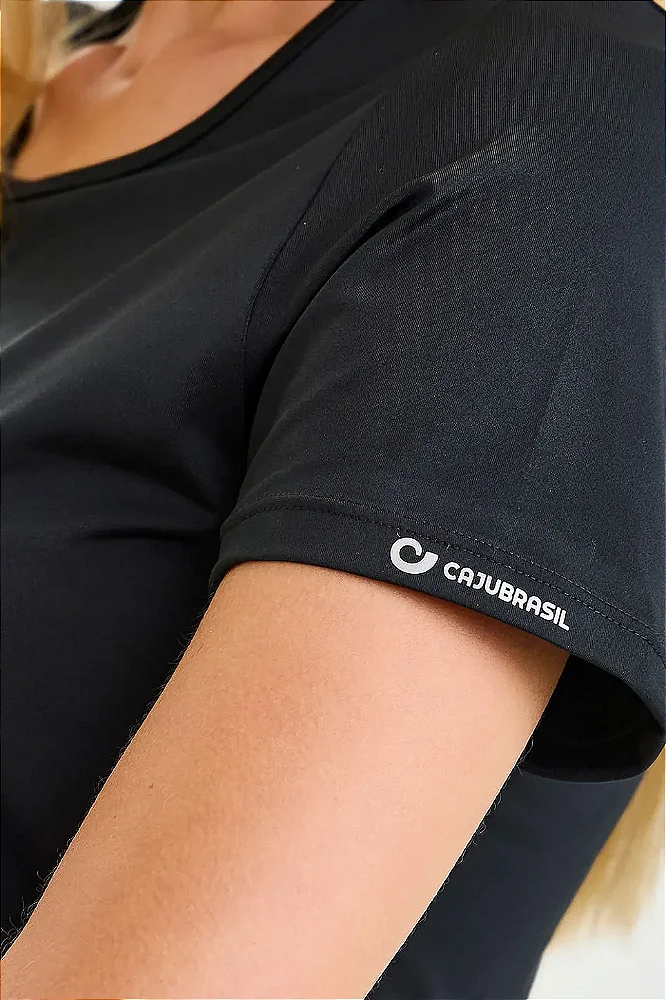 BLUSA BLOCKSUNDRY COM ABERTURA NA LATERAL - PRETO