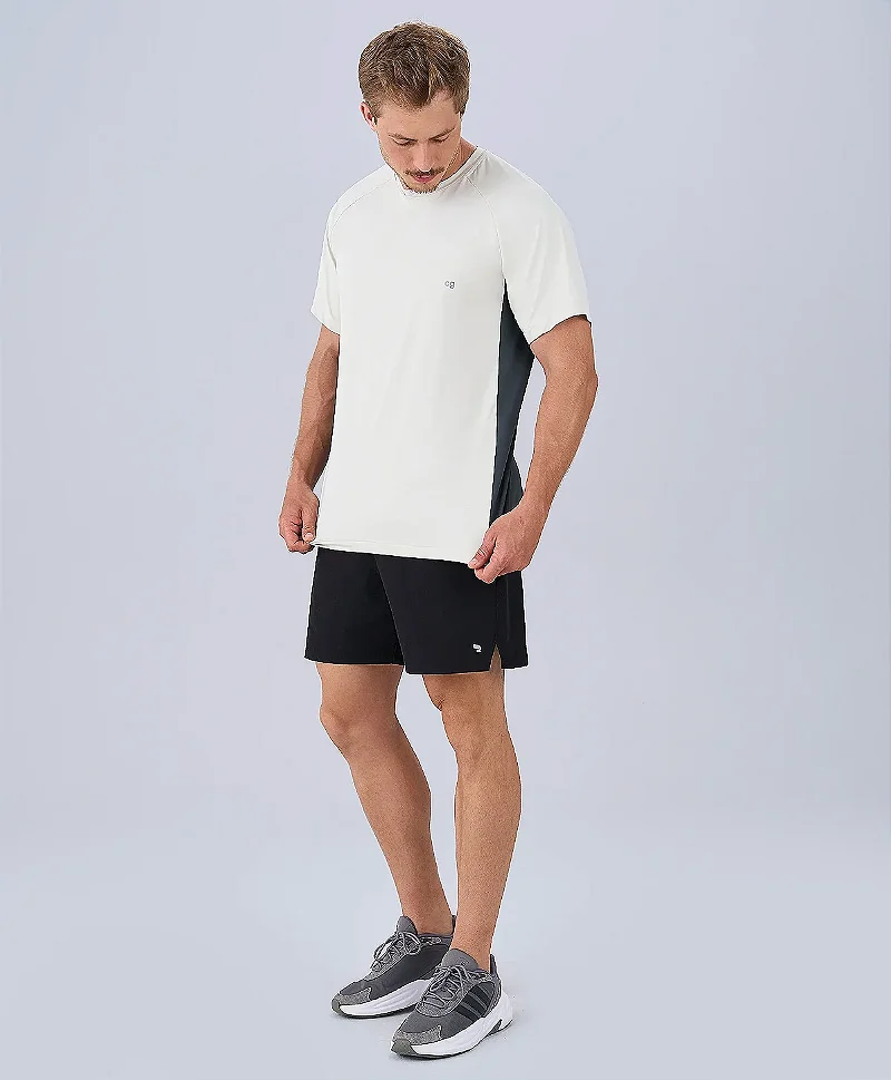 CAMISETA RAGLAN BICOLOR = AMARELO CREME