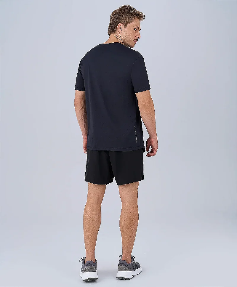 CAMISETA POLYGIENE COM REFLETIVO - PRETO
