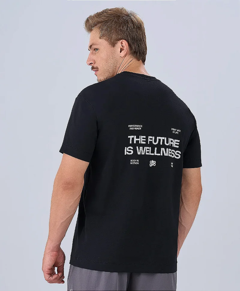 CAMISETA PIMA FRESH ESTAMPADA - PRETO