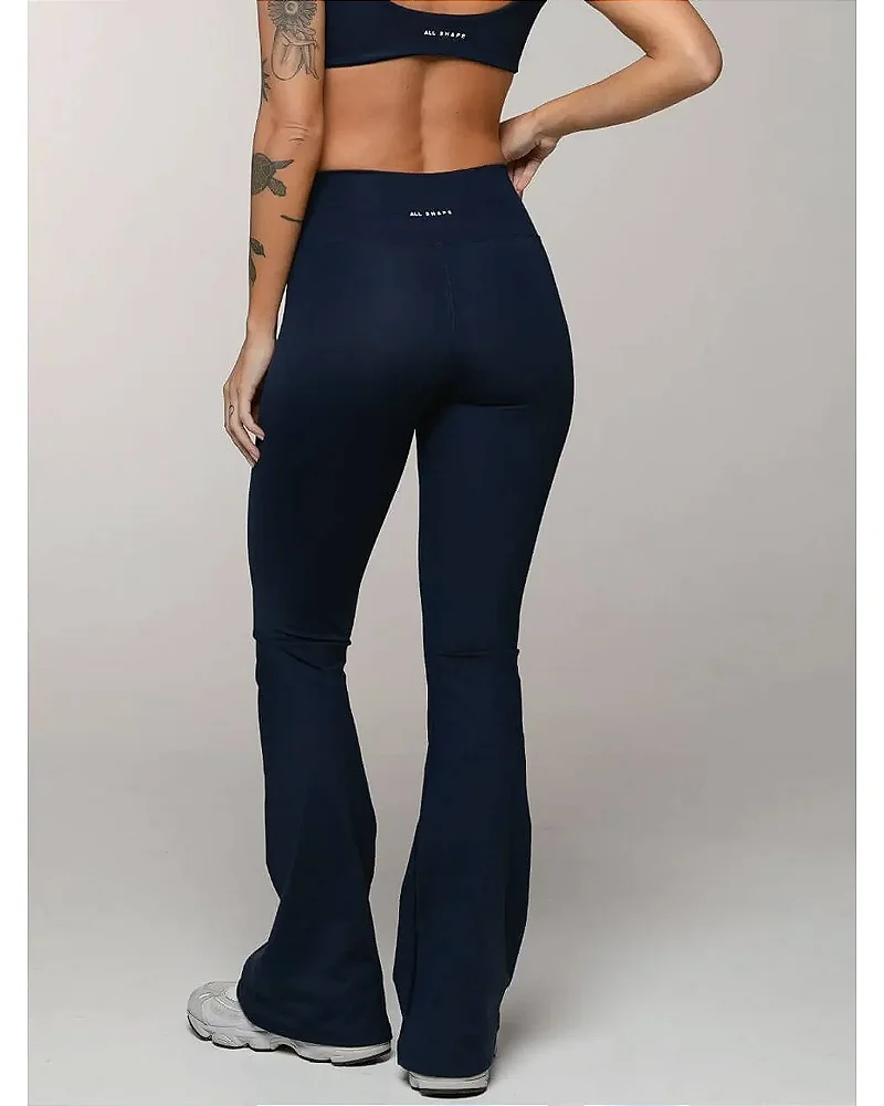 CALÇA FLARE - AZUL MARINHO PROFUNDO