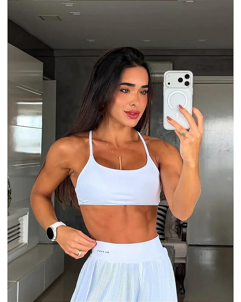 TOP COM COSTAS ABERTA - BRANCO