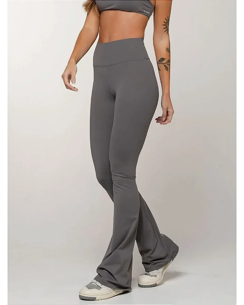 CALÇA FLARE - CINZA GRAFITE
