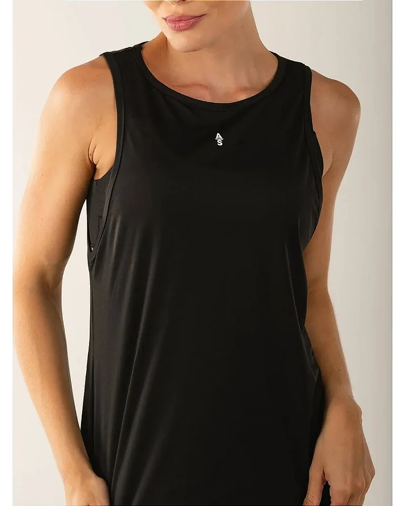 REGATA ALONGADA DRY SENSE - PRETO
