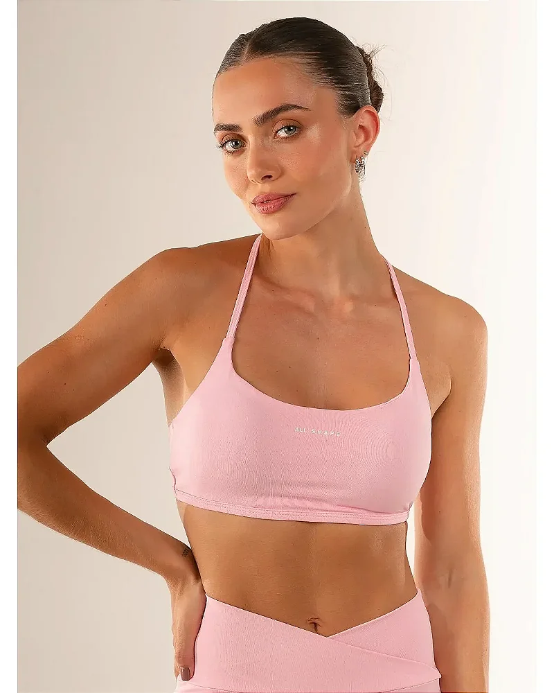 TOP ALÇAS FINAS - ROSA CLARO