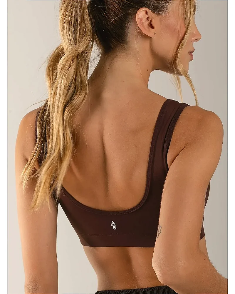TOP AEROBIC - MARROM