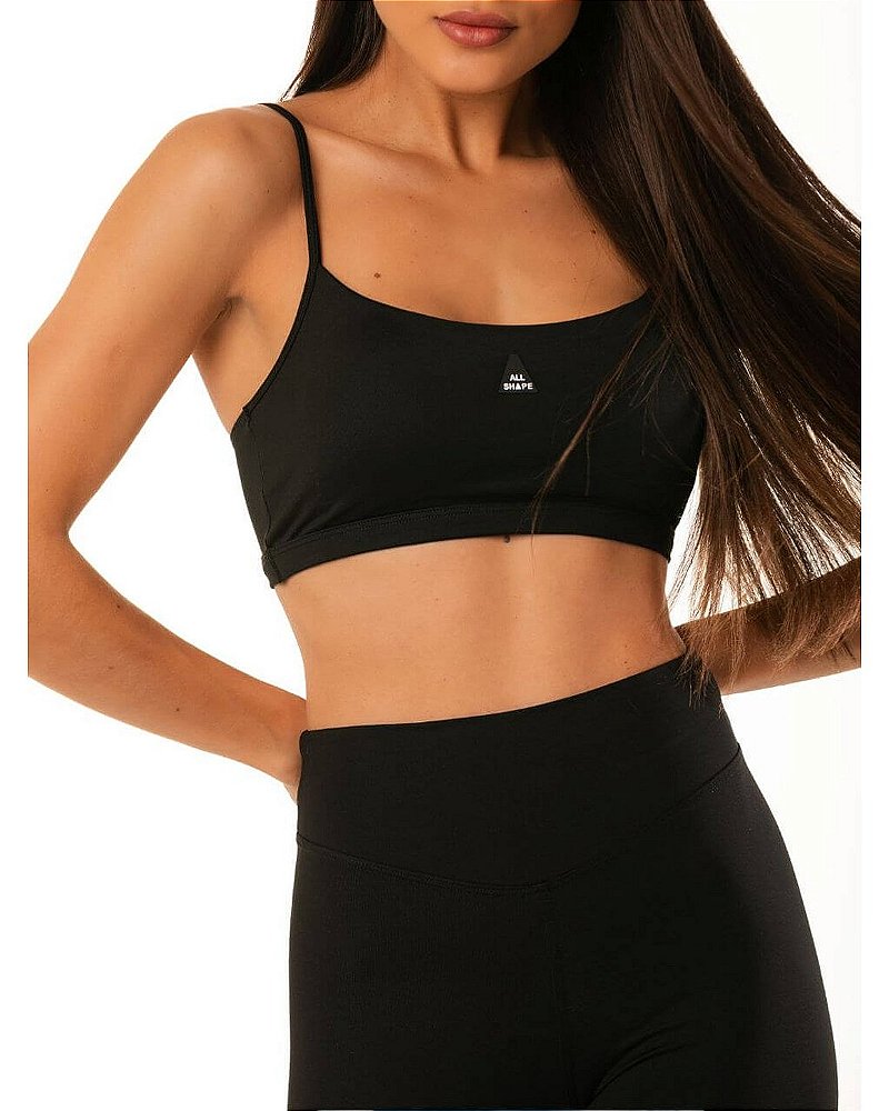 TOP DE ALCINHA - PRETO
