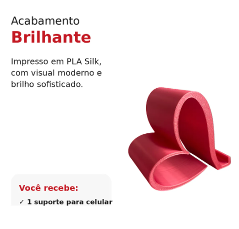 Suporte Para Celular De Mesa Formato Coração Decorativo Top