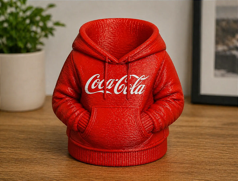 Porta Lata Moletom Coca-Cola 350ml 3D