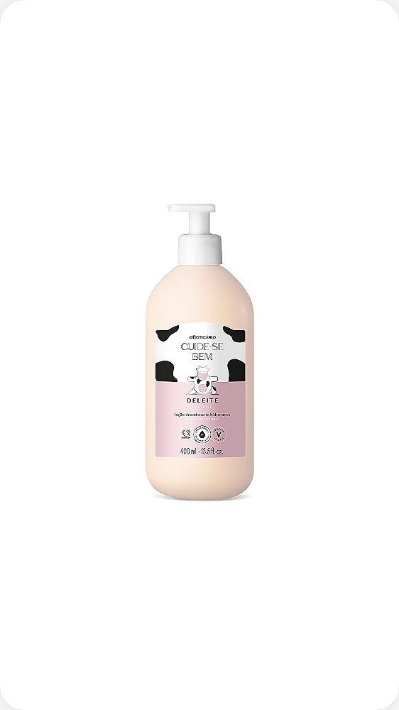 Loçao Desodorante Hidratante Corporal Cuide-Se Bem Deleite 400ml