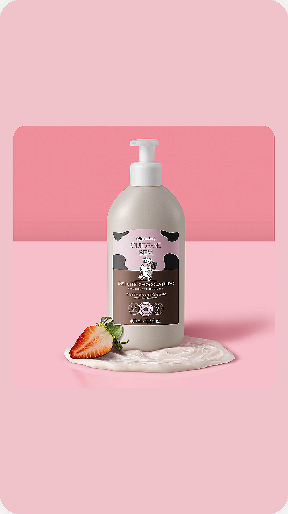 Loção Desodorante Hidratante Corporal Cuide-se Bem Deleite Chocolatudo 400ml