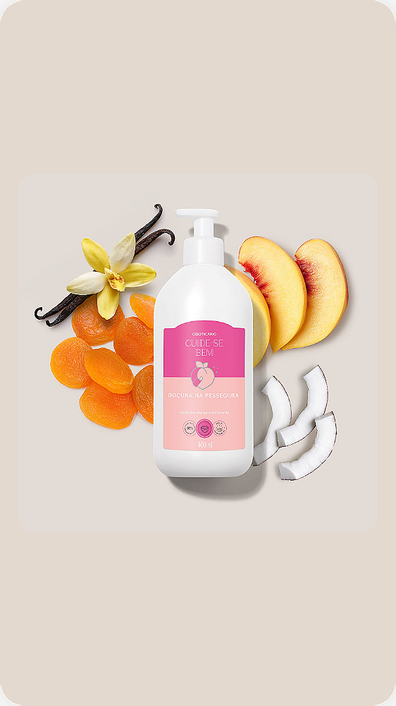 Loção Desodorante Hidratante Cuide-se Bem Doçura na Pessegura 400ml