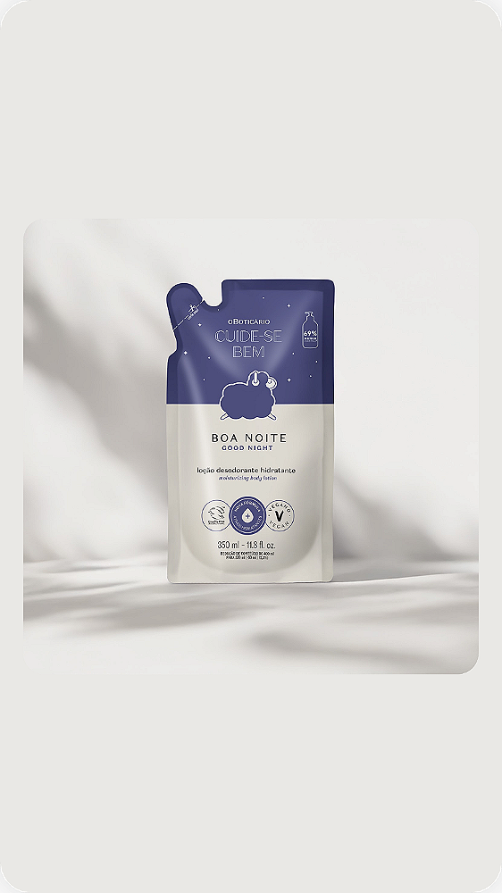 Refil Loção Desodorante Hidratante Corporal Cuide-se Bem Show de Banho 350ml