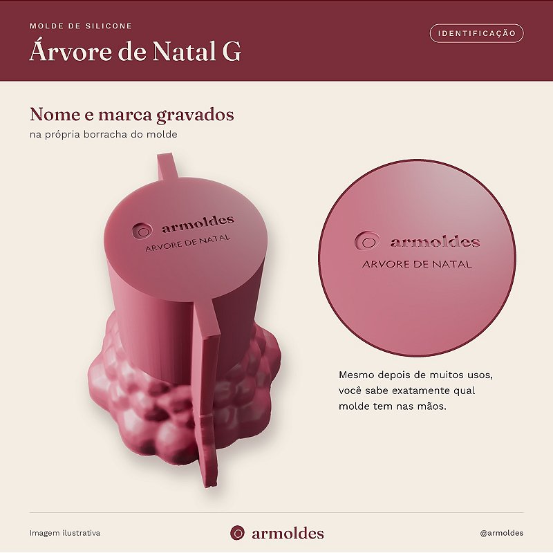 Molde de Silicone Árvore de Natal G