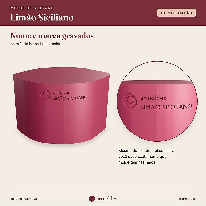 Molde de Silicone Limão Siciliano