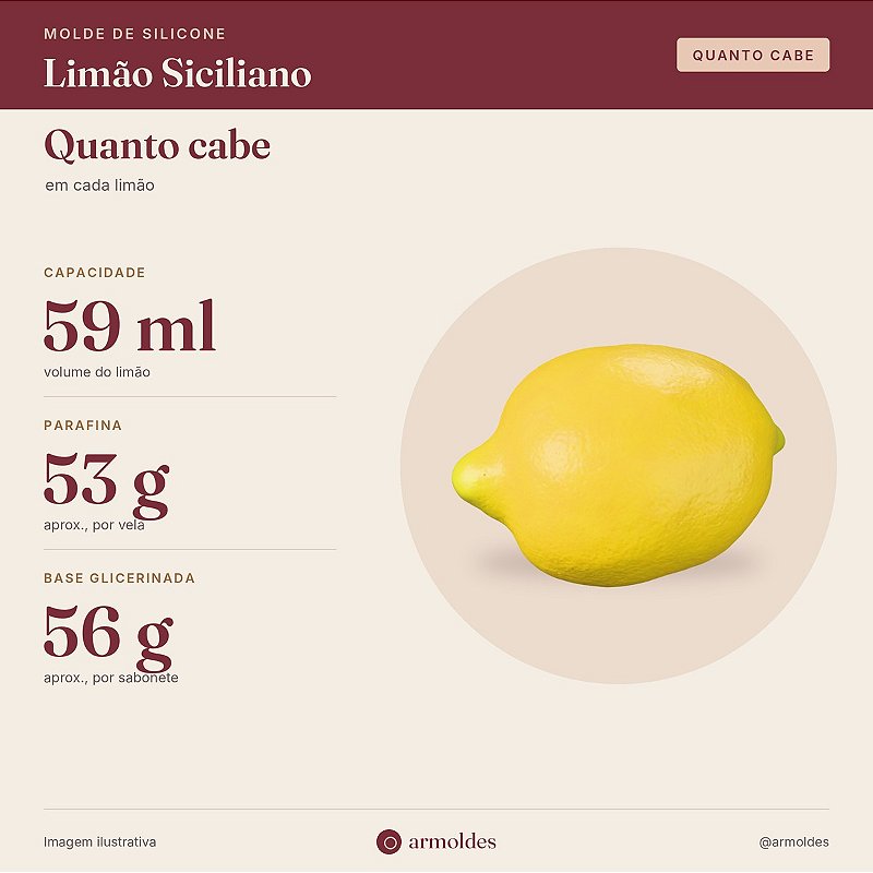 Molde de Silicone Limão Siciliano