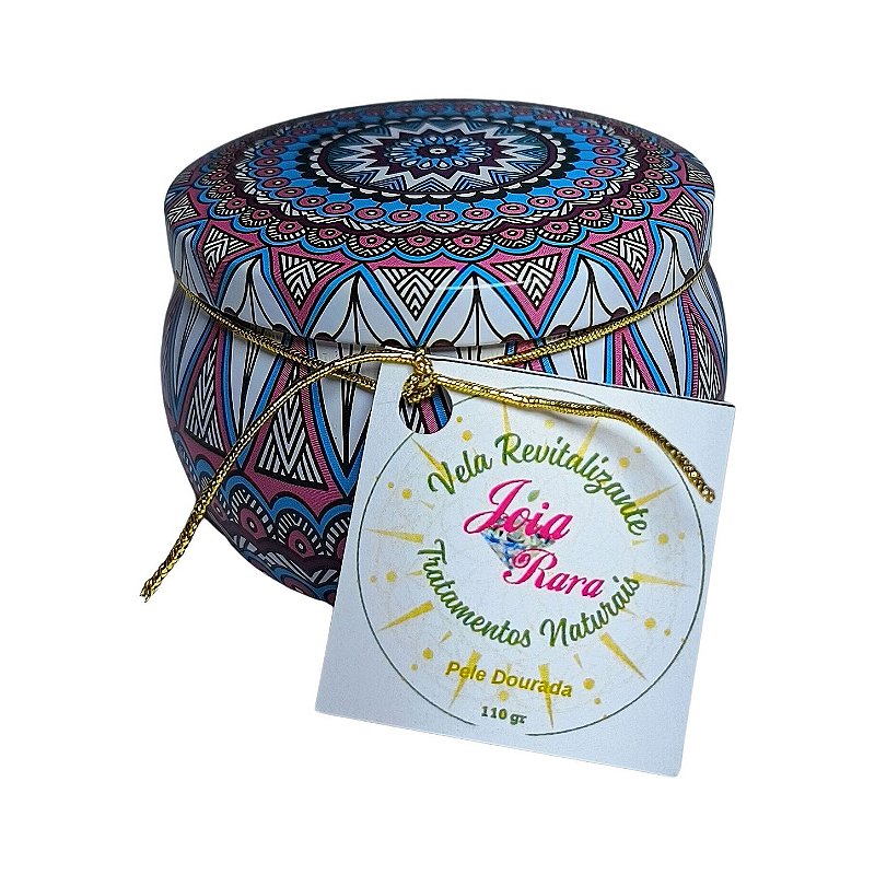 Vela Natural Revitalizadora Pele Dourada, hidratação profunda, pés, mãos e áreas ressecadas