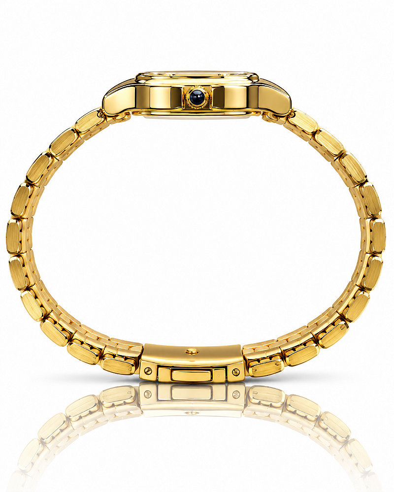 RELÓGIO PULSO MONDAINE FEMININO CAIXA METAL PU AÇO