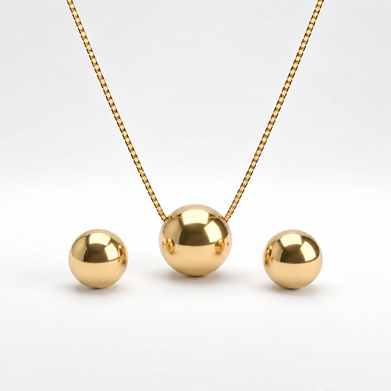 Conjunto Colar e Brinco Lumiéri