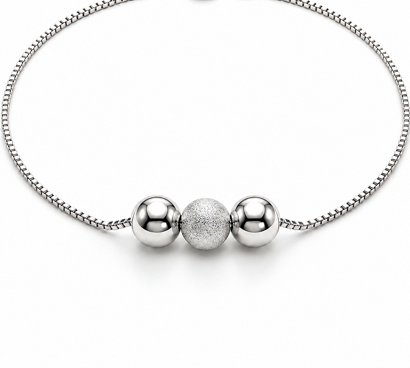 Pulseira Esferas Lumière em Prata Feminina