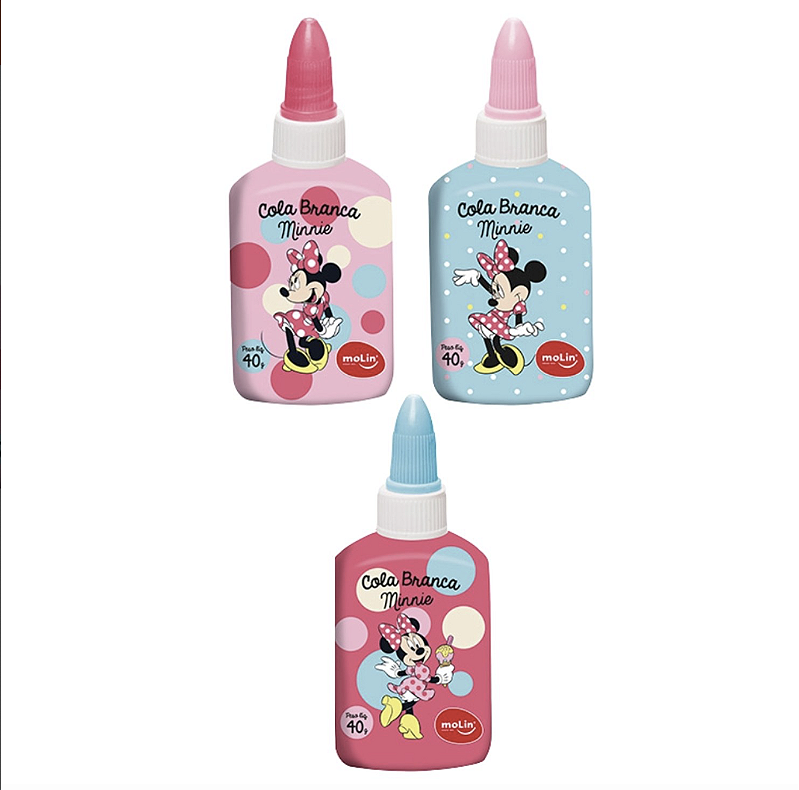 Cola Branca Minnie Mouse