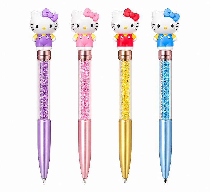 Caneta Hello Kitty Cristal
