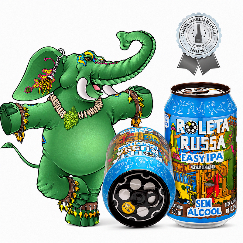 Roleta Russa Easy IPA - Cerveja IPA sem alcool