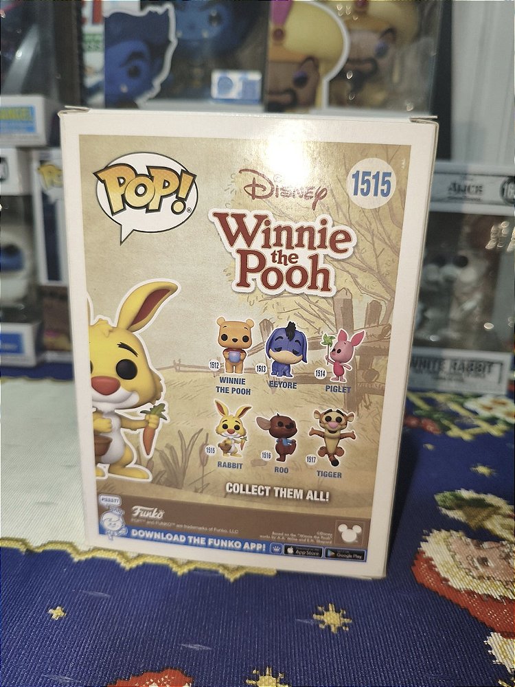Funko Pop! Disney Coelho Rabbit Winnie-the-Pooh Ursinho Pooh #1515